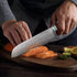Messer Aus Damaststahl Mit Blauem Harzgriff - Hiroshi Japanische Damast Messerset